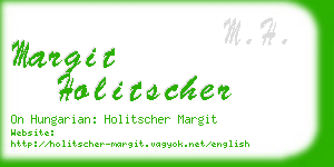 margit holitscher business card